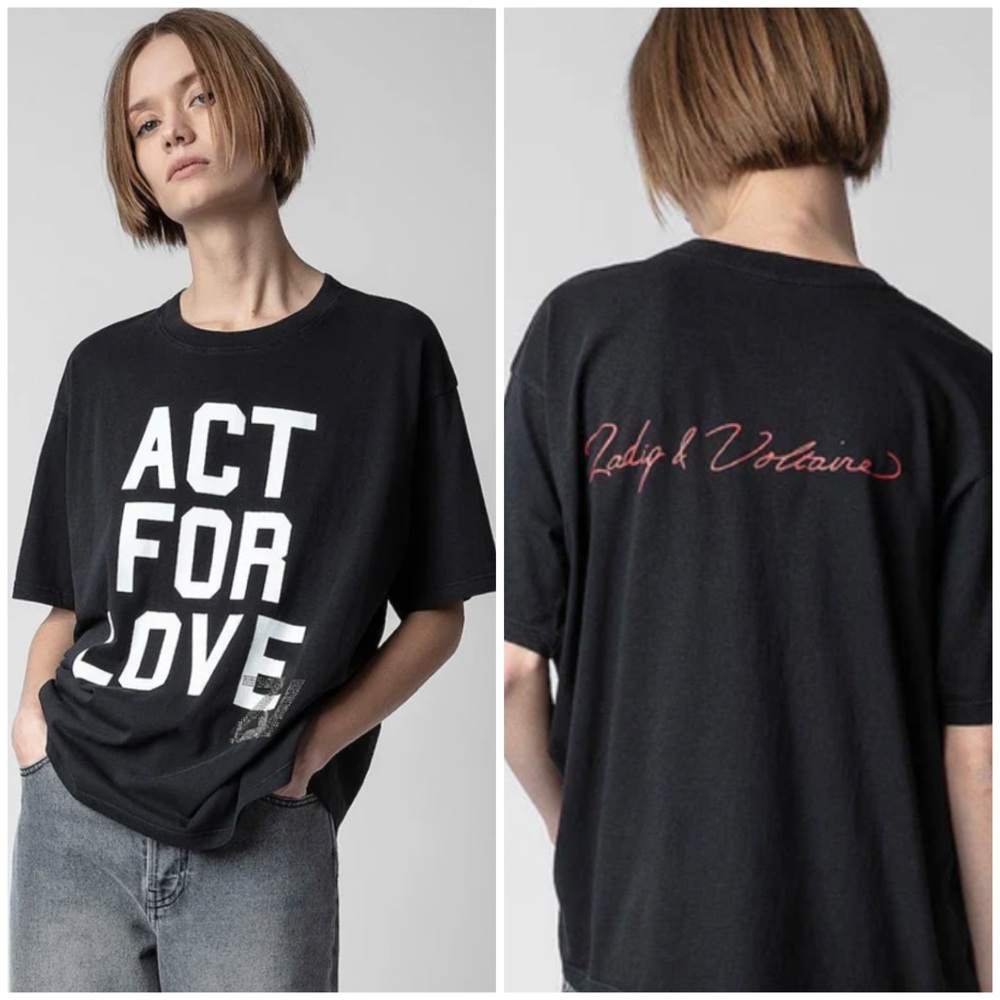 ✨ Zadig & Voltaire Act For Love T-shirt ✨